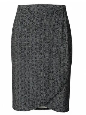 Ripskirt Hawaii Black Pearl Batik Midi Velcro-Wrap Skirt, EUC, Sz. XL (16/18)